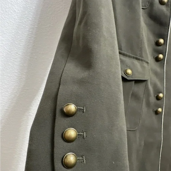 White House Black Market Olive Military Jacket - Picture 8 of 8